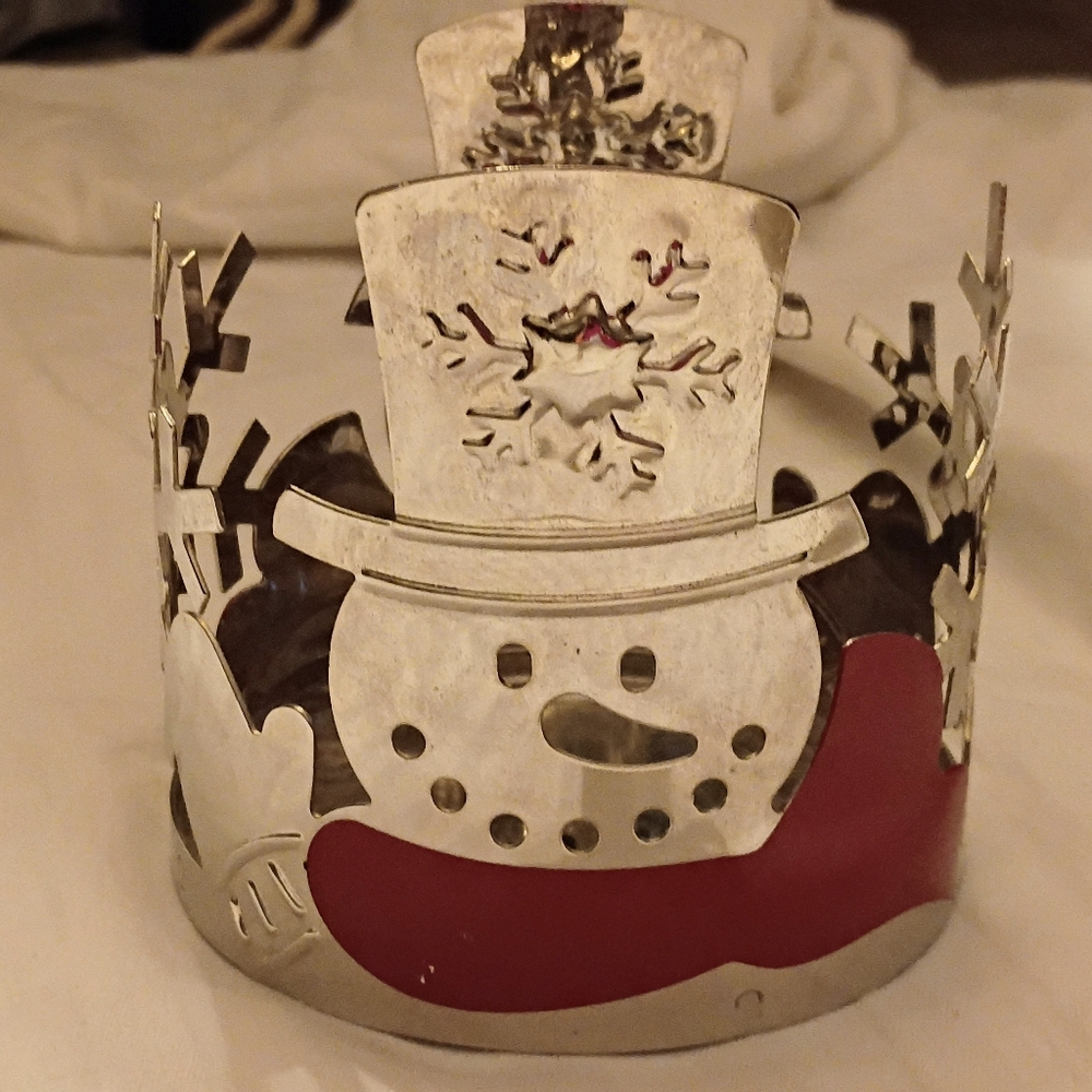 Yankee Candle Snowman 3 Wick Candle Holder